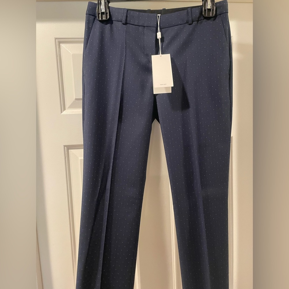 Hugo Boss women’s blue dress slacks. Size 0, new with tags.